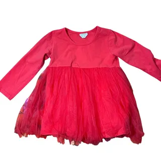 Photo of Cavigour Red Tulle Dress 18/24 months