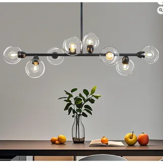 Photo of Linear Chandelier Modern Sputnik Chandeliers for Dining Room 50'' 8-Light 