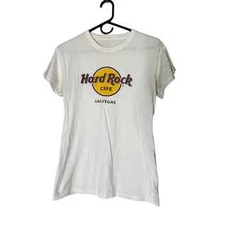 Photo of Hard Rock Cafe Las Vegas White T-Shirt Size Small