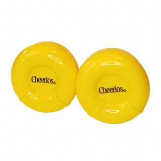 Photo of Cheerios Tot Yellow Plastic Snack Containers Flip-Top Lids Set of 2