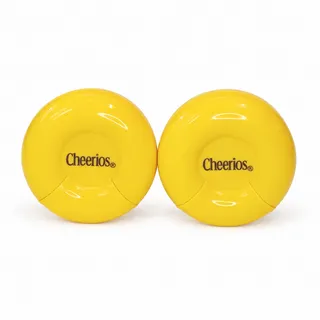 Photo of Cheerios Tot Yellow Plastic Snack Containers Flip-Top Lids Set of 2