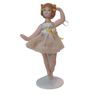 Photo of Vintage 6 Inch Porcelain Ballerina Figurine