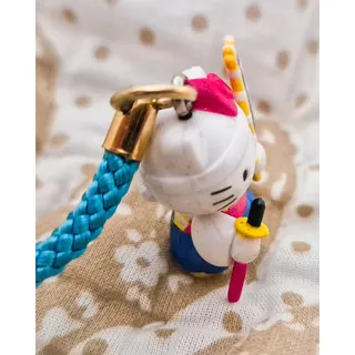 Photo of Hello Kitty Aizu Byakkotai Samurai Gotochi Strap Sanrio 2004 Japan Y2K