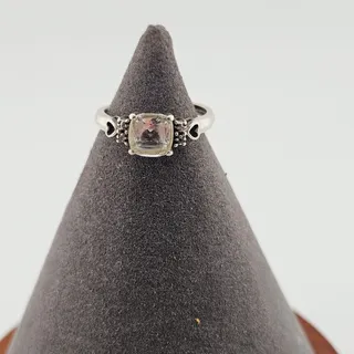 Photo of Vintage Silver and White Topaz Ring Size 7.5
