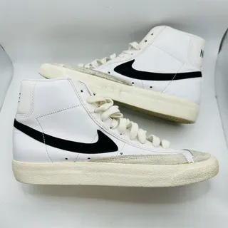 Photo of Nike Blazer Mid 77 Vintage White Black Sneakers BQ6806-100 Mens Size 7.5 / 9W