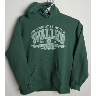 Photo of Morgan Wallen Tour Hoodie XL Green One Night At A Time World Concert Graphic