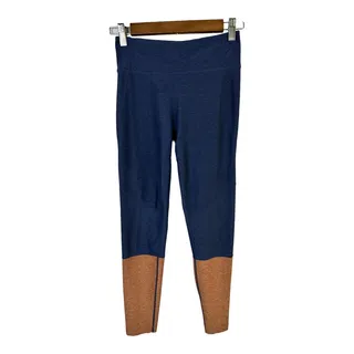 Photo of Outdoor Voices Small Dipped Warmup Leggings Blue Gold Modern Yoga Pants