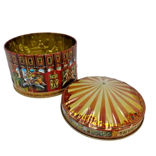 Photo of Churchill's of London Vintage Carousel Tin Canister Round Candy Biscuit 90s