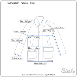 Photo of Bushwacker Coat Pink barbiecore hot pink 100% silk