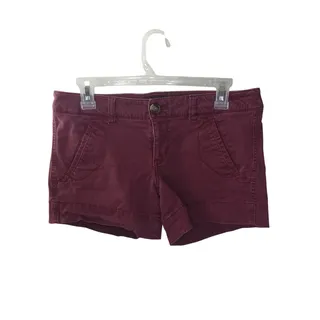 Photo of American Eagle Red Stretch Midi Shorts Women's Size 6
