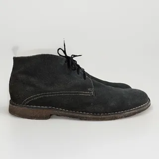 Photo of Johnston Murphy Suede Chukka Boots Mens 12 M Gray Blue Leather Ankle Shoes
