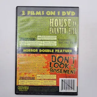 Photo of House on Haunted Hill/ Dont Look in the Basement (DVD, 2006) (Very Good)