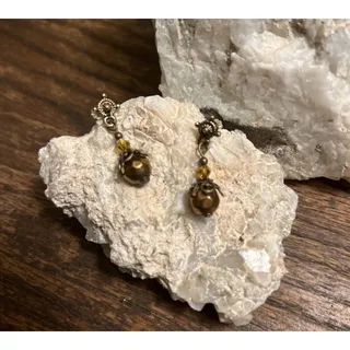Photo of Vintage Look Bronze Cooper Color Steampunk Dangle Earrings Handmade NEW
