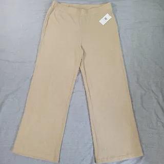 Photo of Chaus New York LG Pants NWT Wildwood Sunset Ribbed Elastic Luxe Cozy Loungewear
