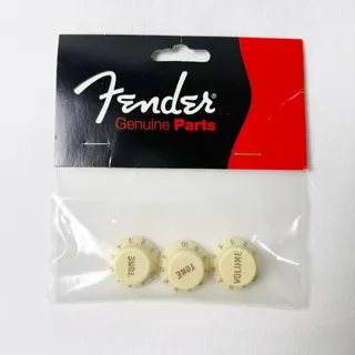 Photo of Fender Genuine Parts Strat Knob Set, AGED WHITE, 099-1369-000