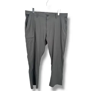 Photo of UB Tech pants men's 40X30 nylon outdoor hiking elastic waistband pockets gray