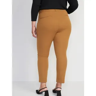 Photo of OLD NAVY High Rise Pixie Ankle Pants Secret-Smooth Pockets Brown Womens Size 18