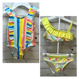 Photo of 2 Wonder Nation Baby Girl Swimsuits (Size 12M) 
