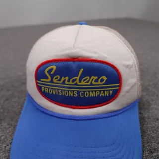Photo of Sendero Provisions Co Hat Cap Snap Back Mens One Size Blue Mesh Trucker Patch