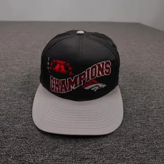 Photo of Vintage Denver Broncos Hat Cap Snap Back Mens One Size Black NFL Drew Pearson