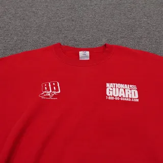 Photo of Dale Earnhardt Jr National Guard Sweatshirt Mens XL Red NASCAR Auto Racing