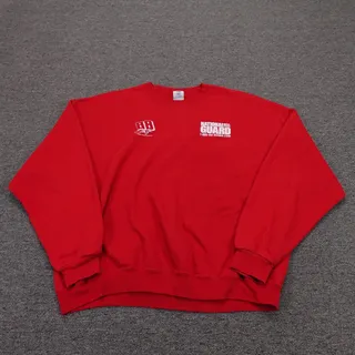 Photo of Dale Earnhardt Jr National Guard Sweatshirt Mens XL Red NASCAR Auto Racing