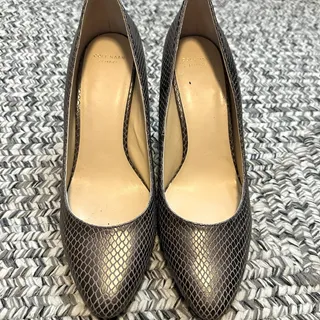 Photo of Cole Haan Grand OS Women's Size 10B Metallic Snake Embossed Pumps Heels Dress