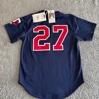 Photo of NWT 2002 David Ortiz Mitchell & Ness MLB Minnesota Twins Blue Jersey Men's Small