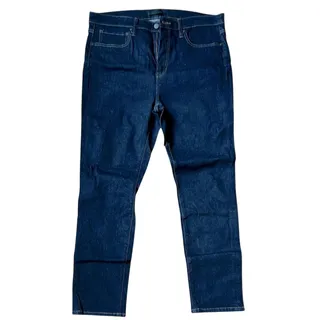 Photo of Uniqlo Skinny Jeans Dark Blue Wash Mid Rise Stretch Womens 32