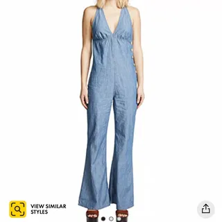 Photo of Free People Women Dance All Night Flared Open Back Jumpsuit