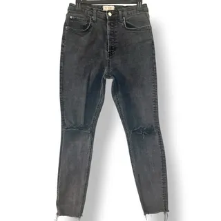 Photo of Free People We The Free Black Distressed Skinny Jeans High Rise 30