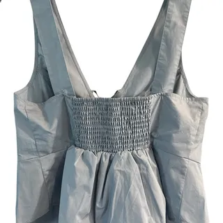 Photo of Self Esteem Sleeveless Tie Front Peplum‎ Tank Top. Size L