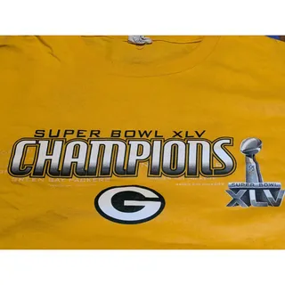 Photo of Green Bay Packers Super Bowl XLV Champions 2XL Long Sleeve T-Shirt Tee Delta