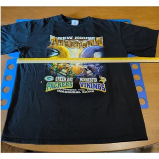 Photo of Minnesota Vikings Green Bay Packers Inaugural Game Adult TShirt READ DESCRIPTION