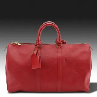 Photo of Louis Vuitton Keepall 45 in Red Epi Leather (Vintage 1995)