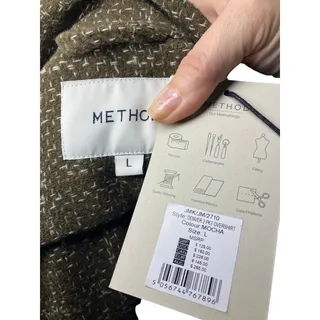 Photo of Method Denver Mocha Textured Two-Pocket Overshirt Jacket Size L NWT