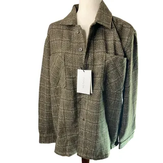 Photo of Method Denver Mocha Textured Two-Pocket Overshirt Jacket Size L NWT