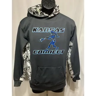 Photo of Kansas Connect Softball Hoodie Youth Large Badger Sport Digicamo Sweatshirt 00