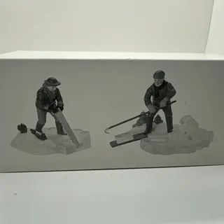 Photo of Dept 56 Heritage Village Blue Star Ice Harvesters Set of 2 #5650-2