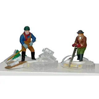 Photo of Dept 56 Heritage Village Blue Star Ice Harvesters Set of 2 #5650-2