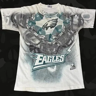 Photo of Vintage 1996 Philadelphia Eagles Riddell NFL Graphic T-Shirt