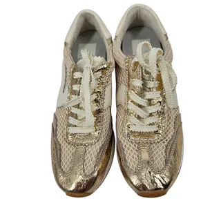 Photo of NWOT Dolce Vita Gold B. NTCD Leather & Mesh Casual Lace Up Sneakers Size 8