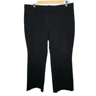 Photo of J. Crew Women's Black Stretch Ponte Trouser Pants Size 12 Pull-On Career Office