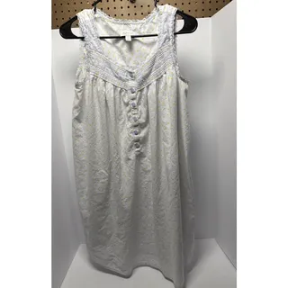 Photo of Croft & Barrow Short Cotton Nightgown Blue Yellow Orange Floral Women's Size S