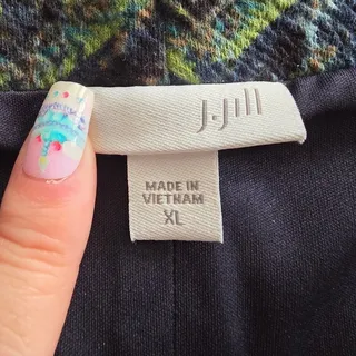 Photo of J. Jill Multicolor Aztec Design Pull on Skirt - XL