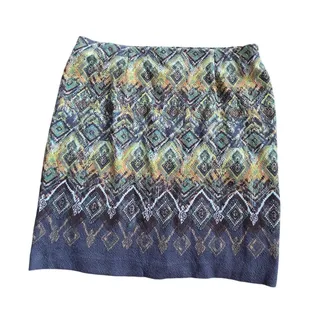 Photo of J. Jill Multicolor Aztec Design Pull on Skirt - XL