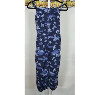 Photo of Waist-Defined Square-Neck Linen-Blend Jumpsuit for Women Size S