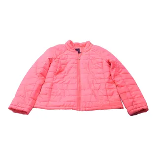 Photo of Faded Glory Girls Puffer Jacket M 8-10 Coral Freeze Quilted Full Zip Coat