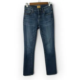 Photo of Driftwood Audrey Straight Leg Jeans Size 26 Dark Wash Mid Rise Stretch Denim