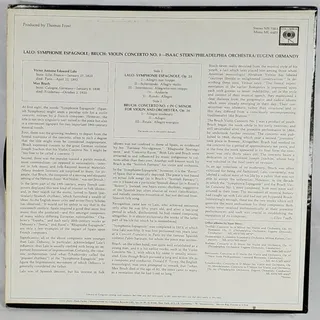 Photo of Isaac Stern Lalo Symphonie Espagnole Bruch Violin Concerto Columbia MS 7000 LP